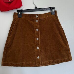 Uniqlo A line corduroy skirt
